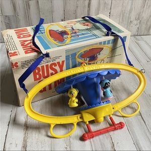 Vintage Busy Crib Gym